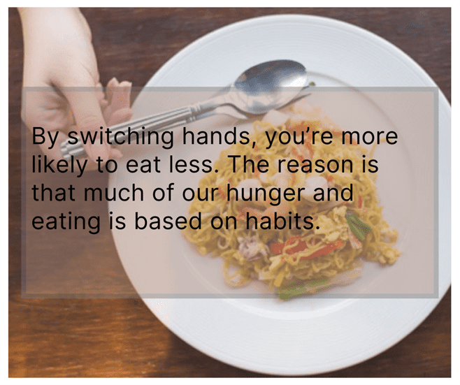 Switching Hands When You Eat